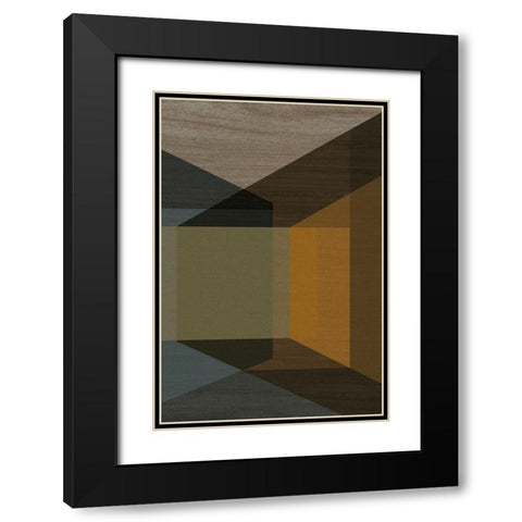 Dark Room Black Modern Wood Framed Art Print with Double Matting by Incado
