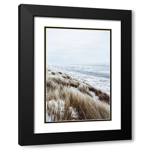 Coastal II Black Modern Wood Framed Art Print with Double Matting by Incado