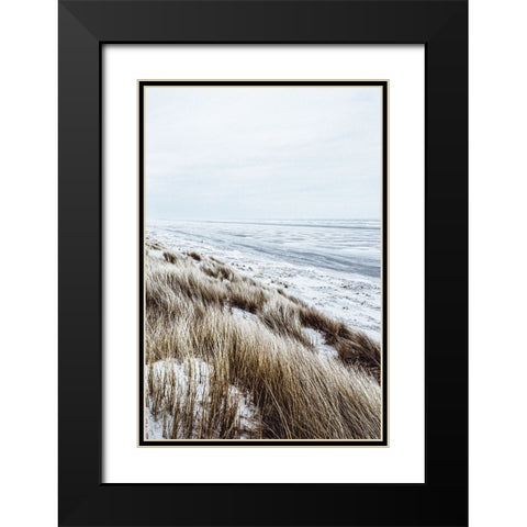 Coastal II Black Modern Wood Framed Art Print with Double Matting by Incado