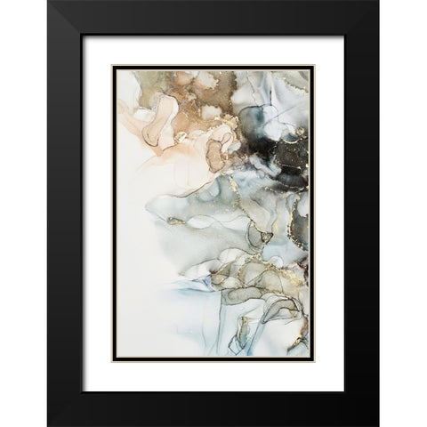 Cosmos II Black Modern Wood Framed Art Print with Double Matting by Incado