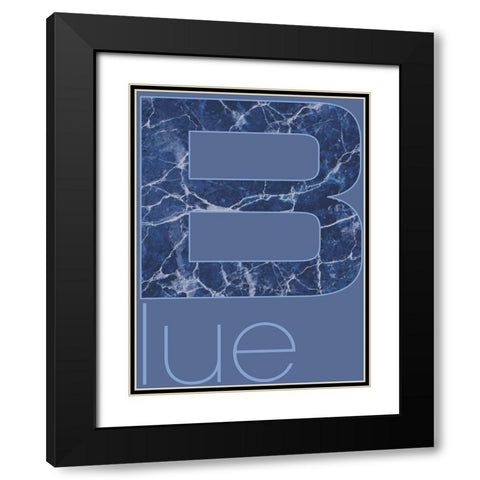 RGB 03 Black Modern Wood Framed Art Print with Double Matting by TypeLike