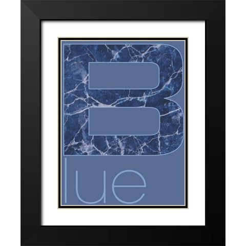 RGB 03 Black Modern Wood Framed Art Print with Double Matting by TypeLike