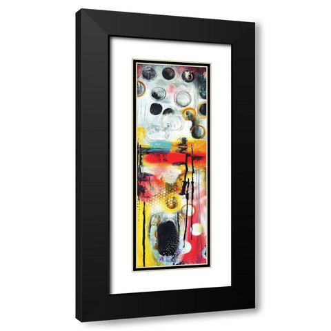 Abstract I Black Modern Wood Framed Art Print with Double Matting by PhotoINC Studio