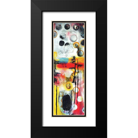 Abstract I Black Modern Wood Framed Art Print with Double Matting by PhotoINC Studio