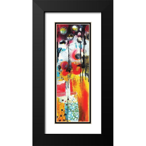 Abstract II Black Modern Wood Framed Art Print with Double Matting by PhotoINC Studio