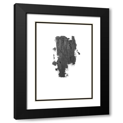 Coal I Black Modern Wood Framed Art Print with Double Matting by Incado