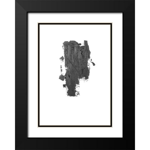 Coal I Black Modern Wood Framed Art Print with Double Matting by Incado