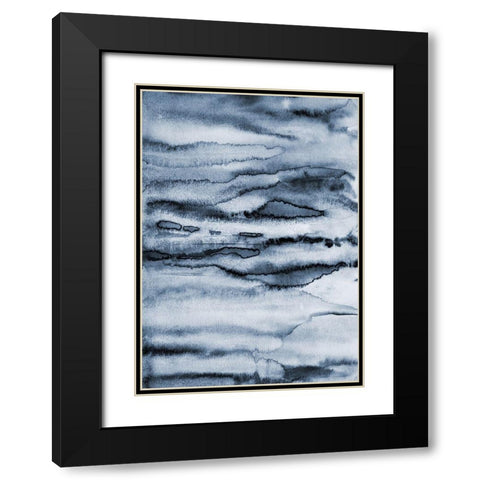 Water II Black Modern Wood Framed Art Print with Double Matting by Incado