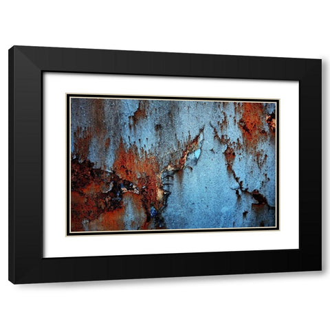 Rust Black Modern Wood Framed Art Print with Double Matting by PhotoINC Studio