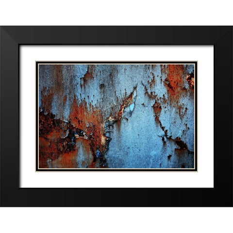Rust Black Modern Wood Framed Art Print with Double Matting by PhotoINC Studio
