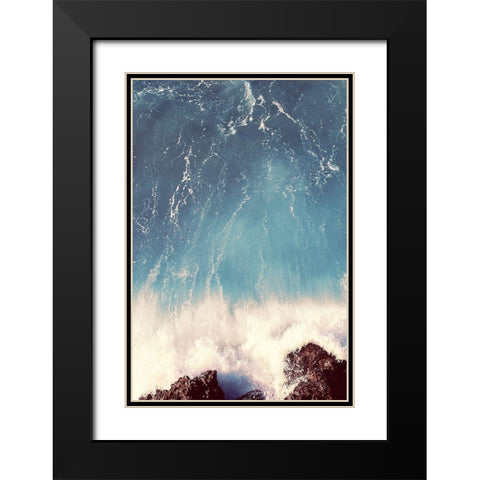 Meeting Point Black Modern Wood Framed Art Print with Double Matting by PhotoINC Studio