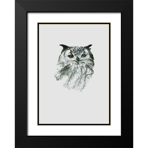 Eye of the Forest II Black Modern Wood Framed Art Print with Double Matting by Clean Nature