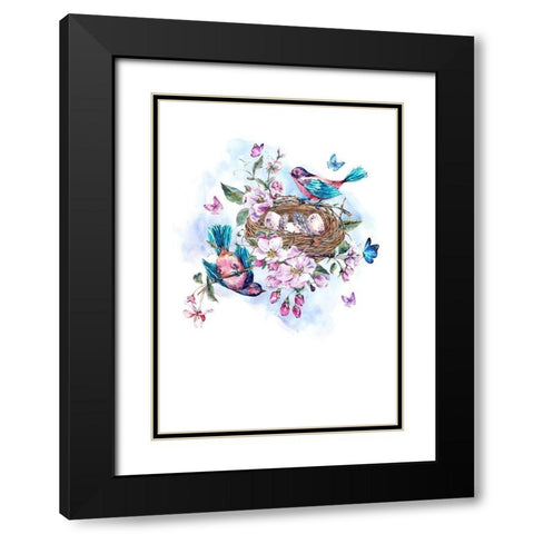 New beginning Black Modern Wood Framed Art Print with Double Matting by Incado