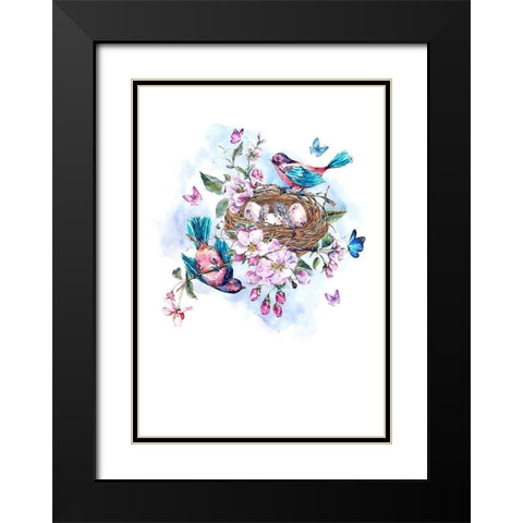 New beginning Black Modern Wood Framed Art Print with Double Matting by Incado