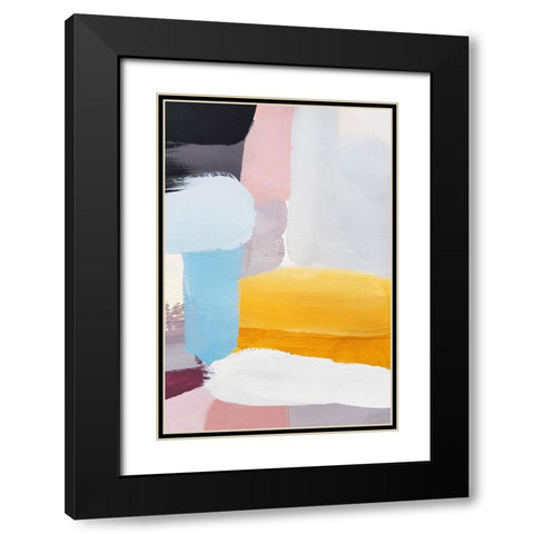 Vibrance I Black Modern Wood Framed Art Print with Double Matting by Incado