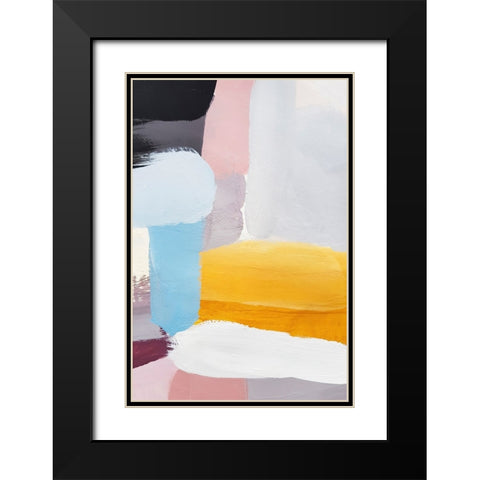 Vibrance I Black Modern Wood Framed Art Print with Double Matting by Incado