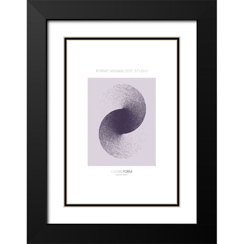 Future Form II Black Modern Wood Framed Art Print with Double Matting by Incado
