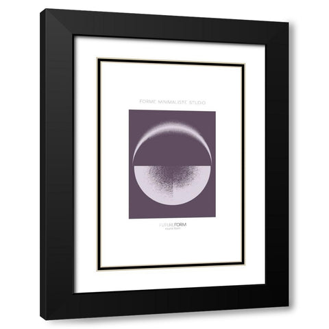 Future Form III Black Modern Wood Framed Art Print with Double Matting by Incado