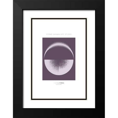 Future Form III Black Modern Wood Framed Art Print with Double Matting by Incado