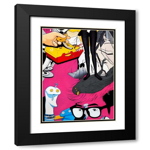 Sheaâ‚¬Âs Got the Look Black Modern Wood Framed Art Print with Double Matting by Colourblind Suicide