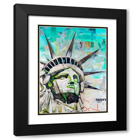 Freedom Black Modern Wood Framed Art Print with Double Matting by Grey, James