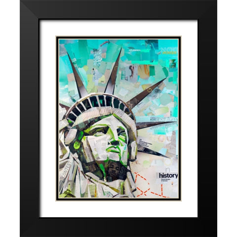 Freedom Black Modern Wood Framed Art Print with Double Matting by Grey, James