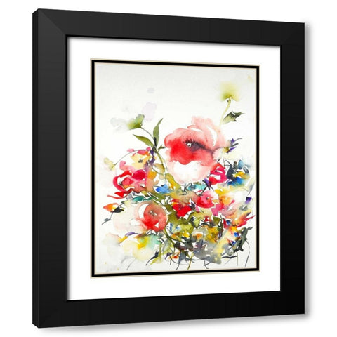 Summer Garden One Black Modern Wood Framed Art Print with Double Matting by Johannesson, Karin