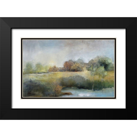 A Chill in the Air Black Modern Wood Framed Art Print with Double Matting by Jennings, J Austin