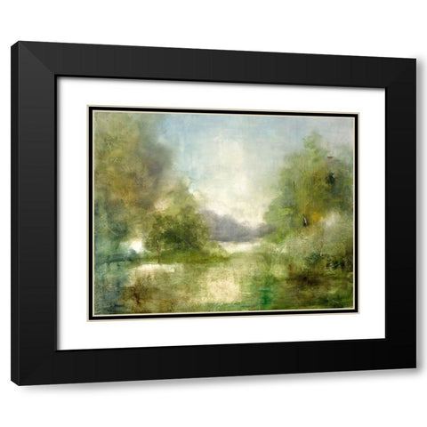 Our Sunday Hike Black Modern Wood Framed Art Print with Double Matting by Jennings, J Austin