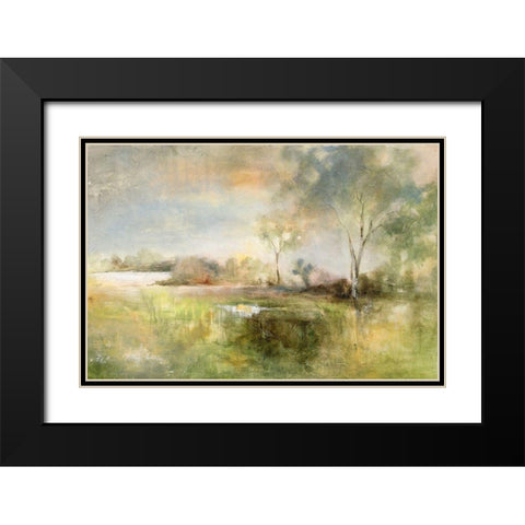 Reflection of June Black Modern Wood Framed Art Print with Double Matting by Jennings, J Austin