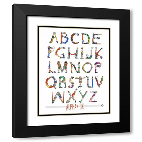 Alphakick Black Modern Wood Framed Art Print with Double Matting by Keith, Doug