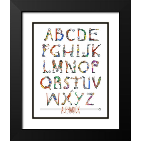 Alphakick Black Modern Wood Framed Art Print with Double Matting by Keith, Doug