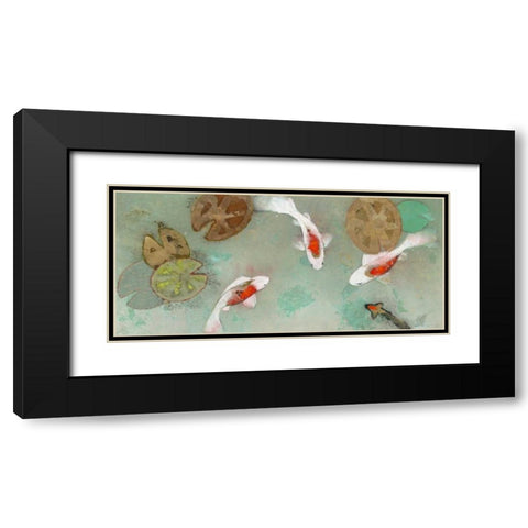 Floating Motion III Black Modern Wood Framed Art Print with Double Matting by Koury, Aleah