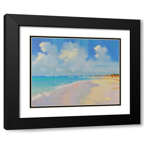 Playa 8 Black Modern Wood Framed Art Print with Double Matting by Krioutchkov, Alex Hook