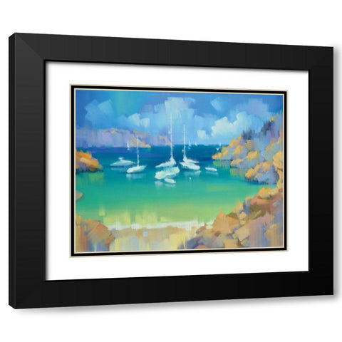 Cala Llombards VI Black Modern Wood Framed Art Print with Double Matting by Krioutchkov, Alex Hook