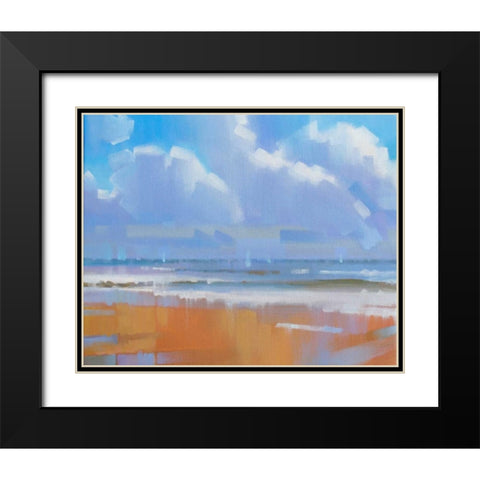 Playa 15 Black Modern Wood Framed Art Print with Double Matting by Krioutchkov, Alex Hook