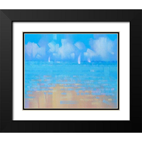 Playa 16 Black Modern Wood Framed Art Print with Double Matting by Krioutchkov, Alex Hook
