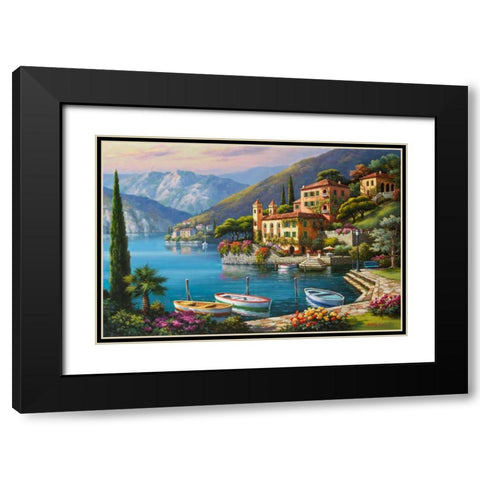 Villa Bella Vista Black Modern Wood Framed Art Print with Double Matting by Kim, Sung