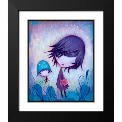 Happy I Met You Black Modern Wood Framed Art Print with Double Matting by Ketner, Jeremiah