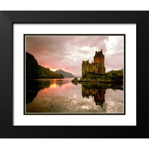 Eilean Donan, Scotland Black Modern Wood Framed Art Print with Double Matting by Klug, Alan