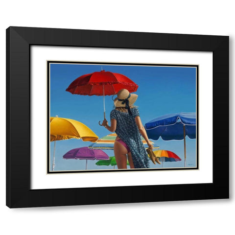 Canopies Black Modern Wood Framed Art Print with Double Matting by Kelley, Paul
