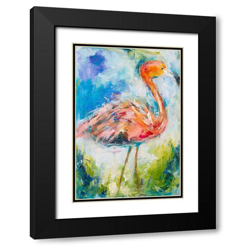 Pretty in Pink No. 2 Black Modern Wood Framed Art Print with Double Matting by Koelman, Hilma