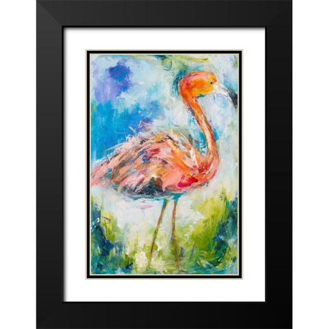 Pretty in Pink No. 2 Black Modern Wood Framed Art Print with Double Matting by Koelman, Hilma