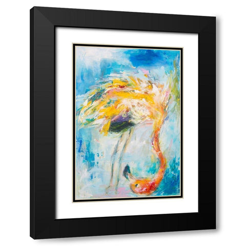 Pretty in Pink No. 3 Black Modern Wood Framed Art Print with Double Matting by Koelman, Hilma