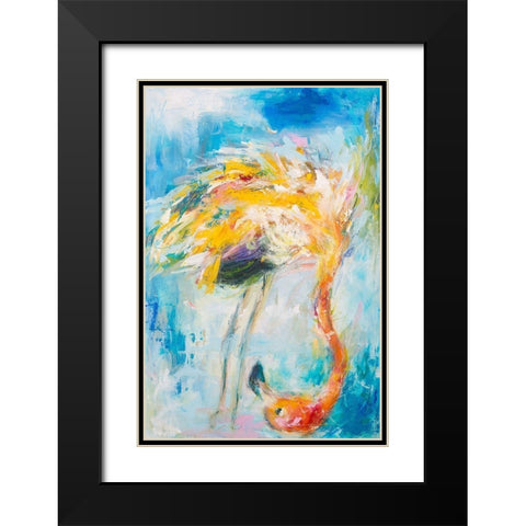 Pretty in Pink No. 3 Black Modern Wood Framed Art Print with Double Matting by Koelman, Hilma