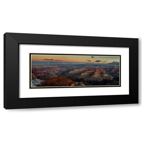 Grand Canyon Black Modern Wood Framed Art Print with Double Matting by Kostka, Vladimir