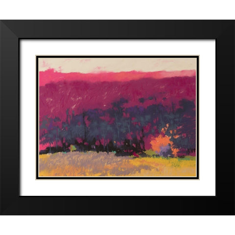 Glow Black Modern Wood Framed Art Print with Double Matting by Kelly, Mike