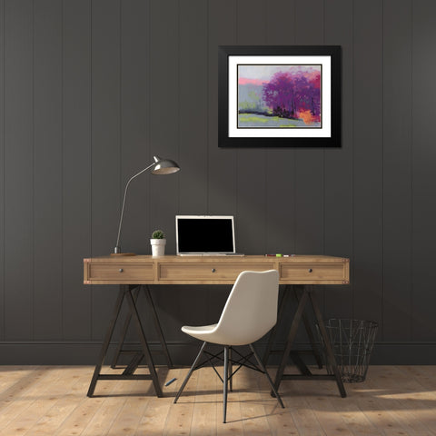 Pantone Woods Black Modern Wood Framed Art Print with Double Matting by Kelly, Mike