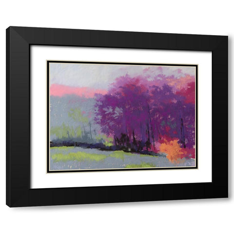 Pantone Woods Black Modern Wood Framed Art Print with Double Matting by Kelly, Mike