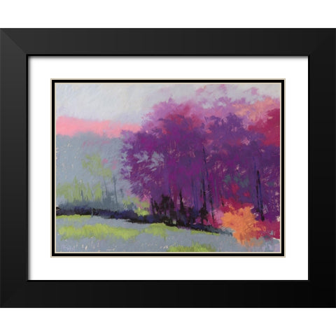 Pantone Woods Black Modern Wood Framed Art Print with Double Matting by Kelly, Mike
